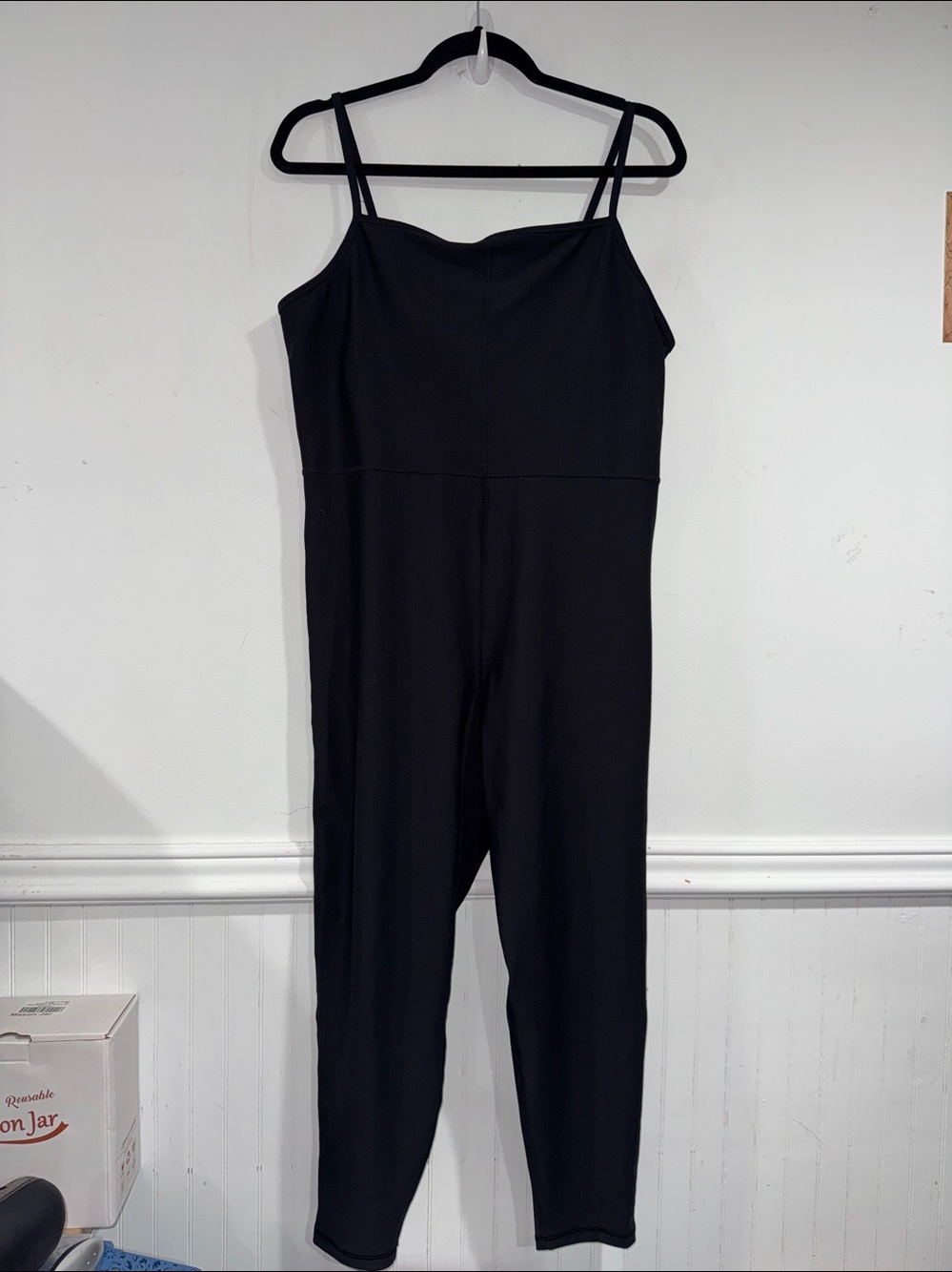 Old Navy black jumpsuit petite stretch xl